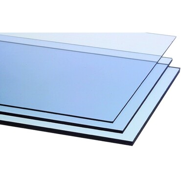 Plaque en matière synthétique chlorure de polyvinyle PVC-U (dur) transparent